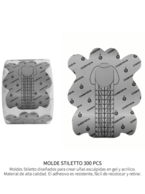 Moldes Cherimoya x300 unidades para extensión de uñas