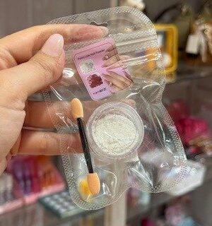 Pigmento blanco para uñas efecto baby boomer y aura
