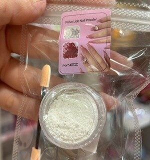Pigmento blanco para uñas efecto baby boomer y aura