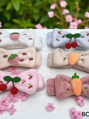 Vincha Skincare con accesorios Kawai