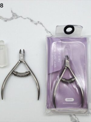 Corta cutícula City Girl con resorte – herramienta de manicura