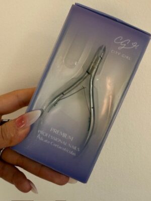Corta cutículas City Girl plata – herramienta profesional de manicura