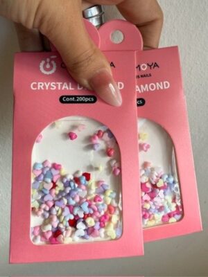 Apliques corazón para decoración de uñas