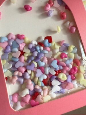 Apliques corazón para decoración de uñas