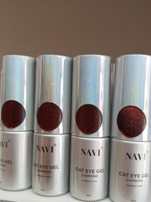 Esmalte ojo de gato Navi rojo – efecto magnético