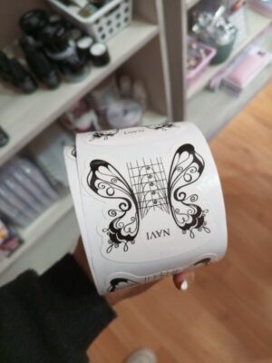 Moldes mariposa para uñas por unidad