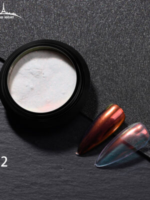 Polvo aurora camaleón Paris Night – pigmento iridiscente para uñas