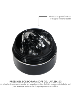 Press gel sólido Cherimoya 10 g para uñas