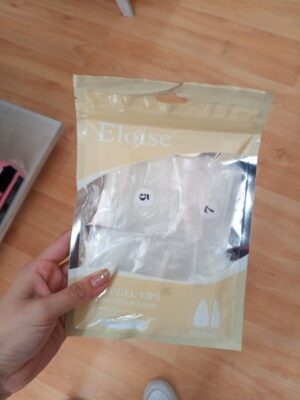 Tips Soft Gel Eloise mediano prelimado x500 unidades